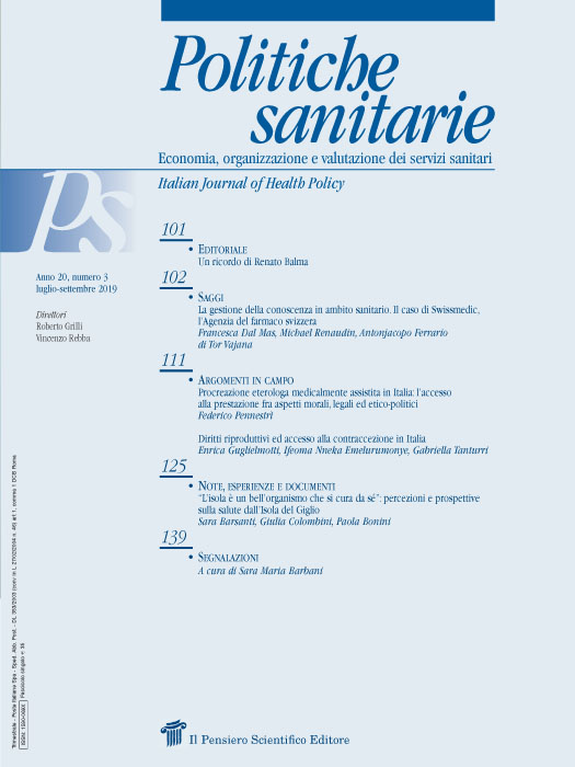 2019 Vol. 20 N. 3 Luglio-Settembre